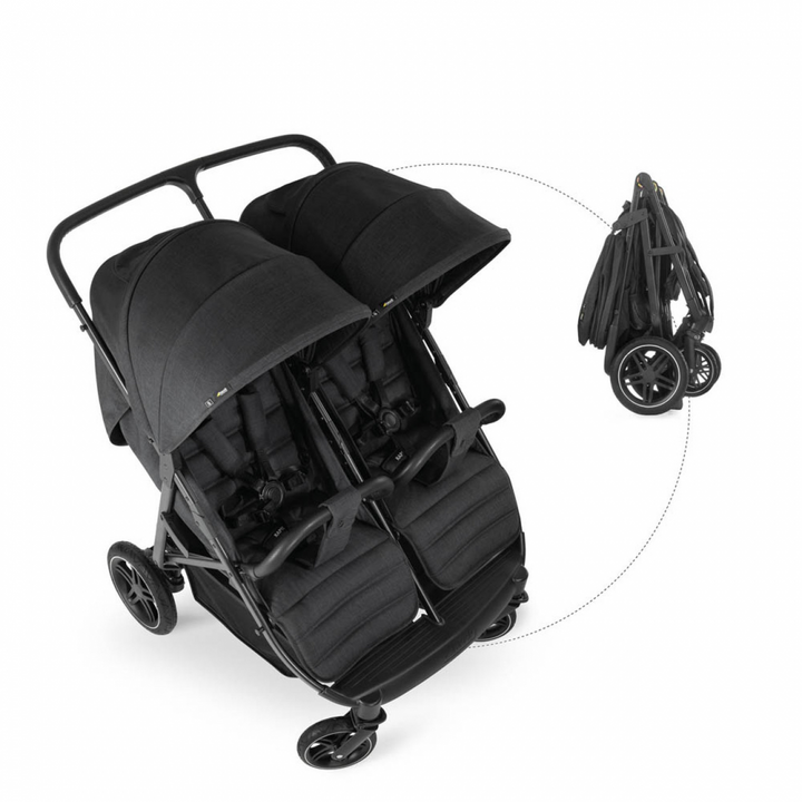 Hauck Uptown Duo Twin Pushchair – Melange Black