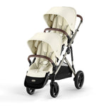 Cybex Gazelle Double Pushchair - Seashell Beige/Taupe