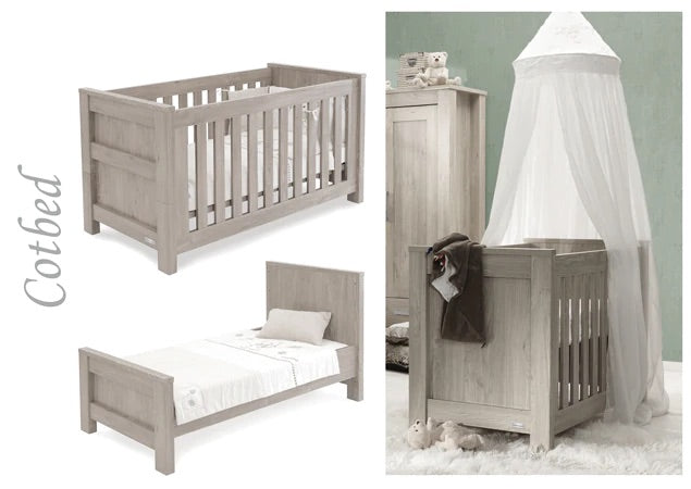 Babystyle Bordeaux 3 Piece Room Set - Ash + FREE SPRING MATTRESS