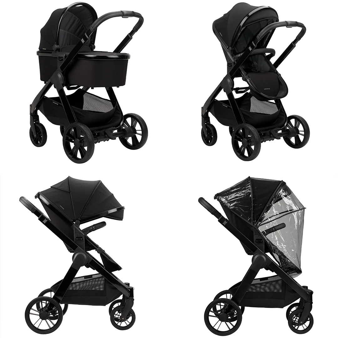 Bababing Raffi 2in1 Travel System Bundle - Gloss Black