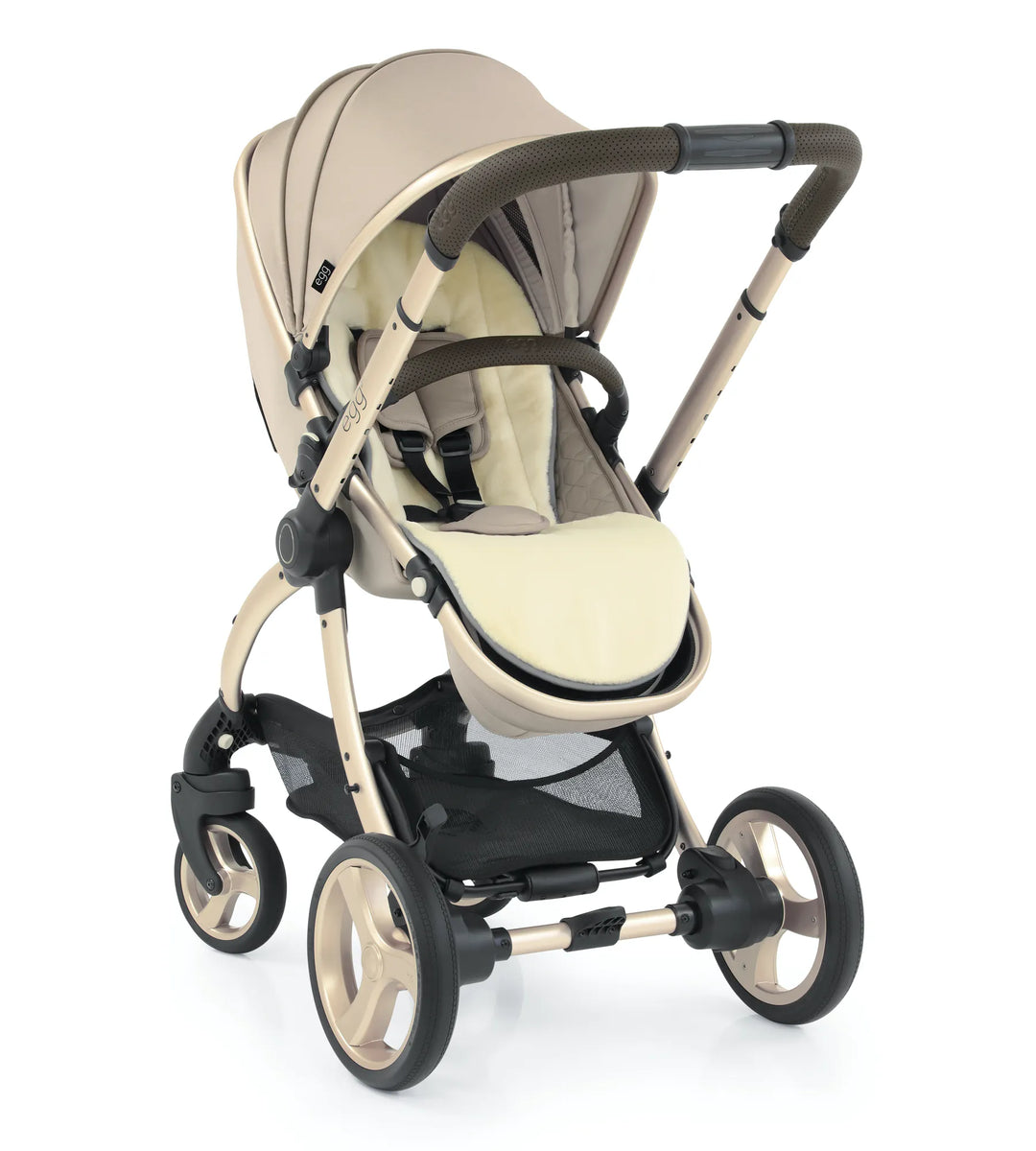 Egg 3 Tandem Stroller Feather Champagne Frame Bambinosandbeyond