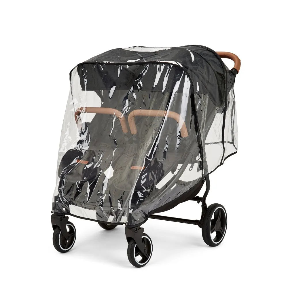 Ickle Bubba Venus Max Double Stroller - Black/Tan