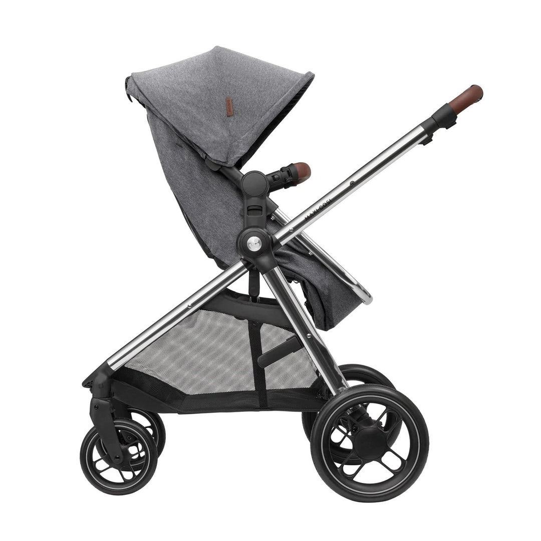 Maxi-Cosi Zelia Luxe with Cabriofix i-Size & Base Travel System in Twillic Grey