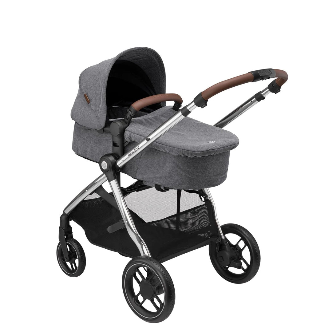 Maxi-Cosi Zelia Luxe with Cabriofix i-Size & Base Travel System in Twillic Grey