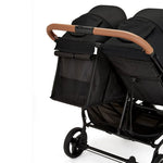 Ickle Bubba Venus Prime Twin Double Stroller Including Carrycot - Black/Tan