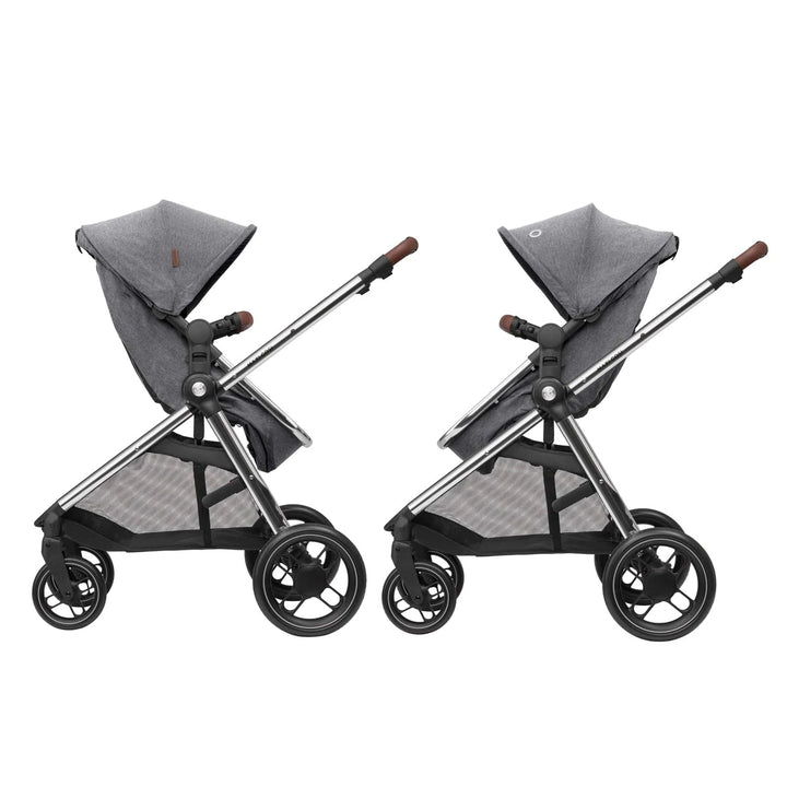 Maxi-Cosi Zelia Luxe with Cabriofix i-Size & Base Travel System in Twillic Grey