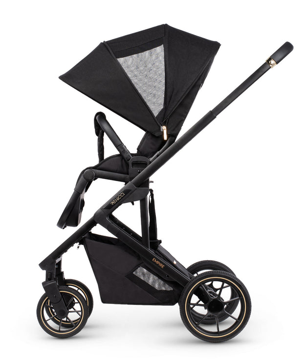 Venicci Empire Compact Stroller in Ultra Black with Accessory Pack