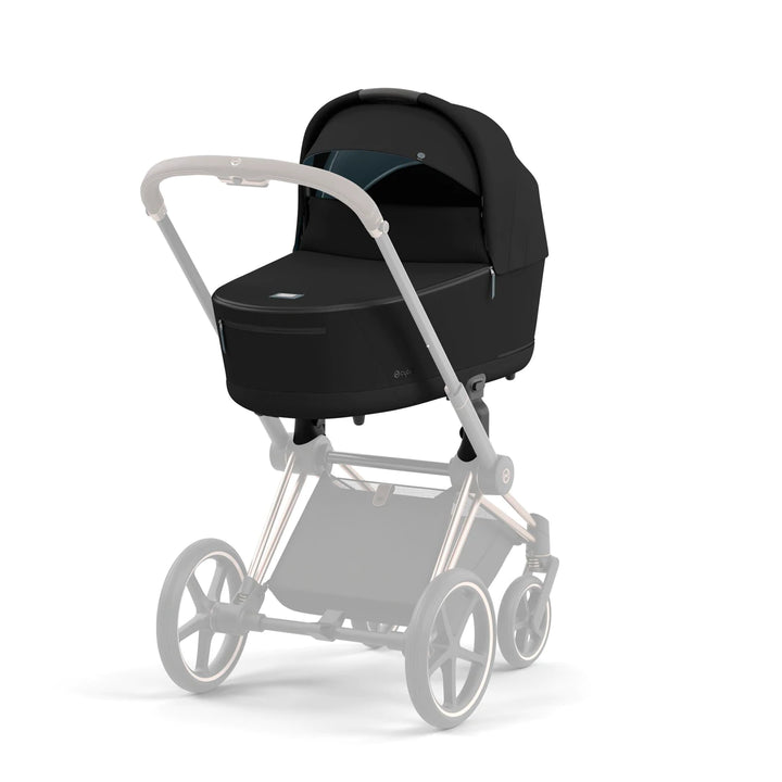 Cybex Priam Pushchair & Lux Carrycot - Sepia Black & Rose Gold