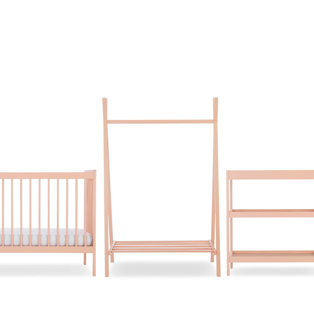 Cuddleco Nola 3 Piece Nursery Furniture Set - Blush Pink