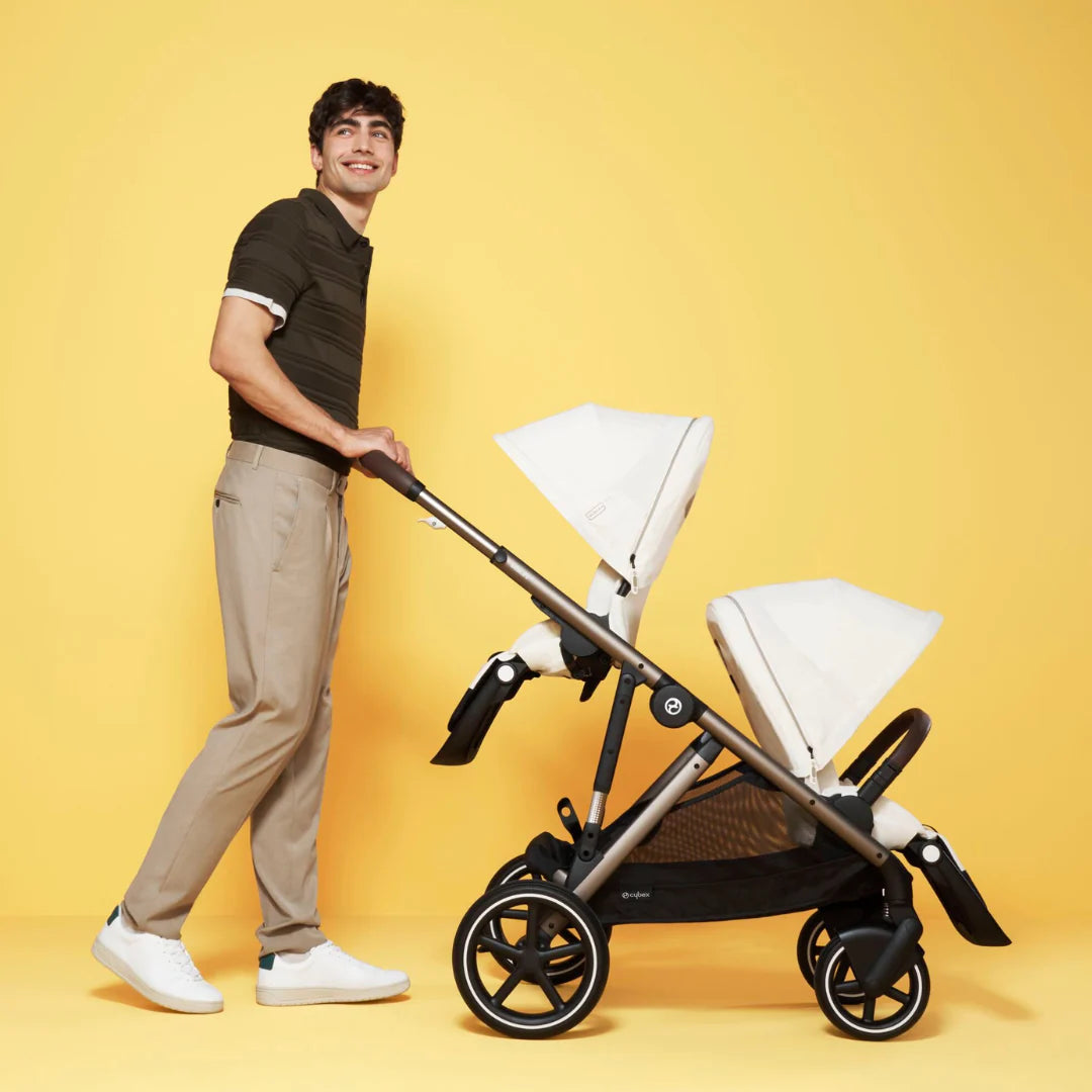 Cybex Gazelle Double Pushchair - Seashell Beige/Taupe
