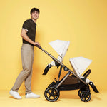 Cybex Gazelle Double Pushchair - Seashell Beige/Taupe