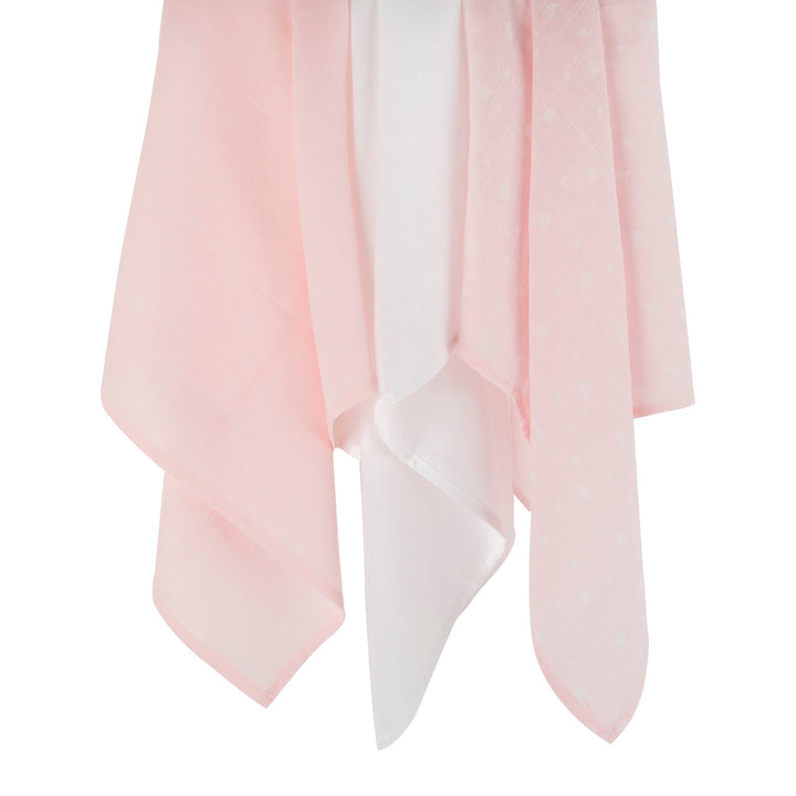 Mother&Baby Organic Cotton Muslins 6 Pack - Pink Star