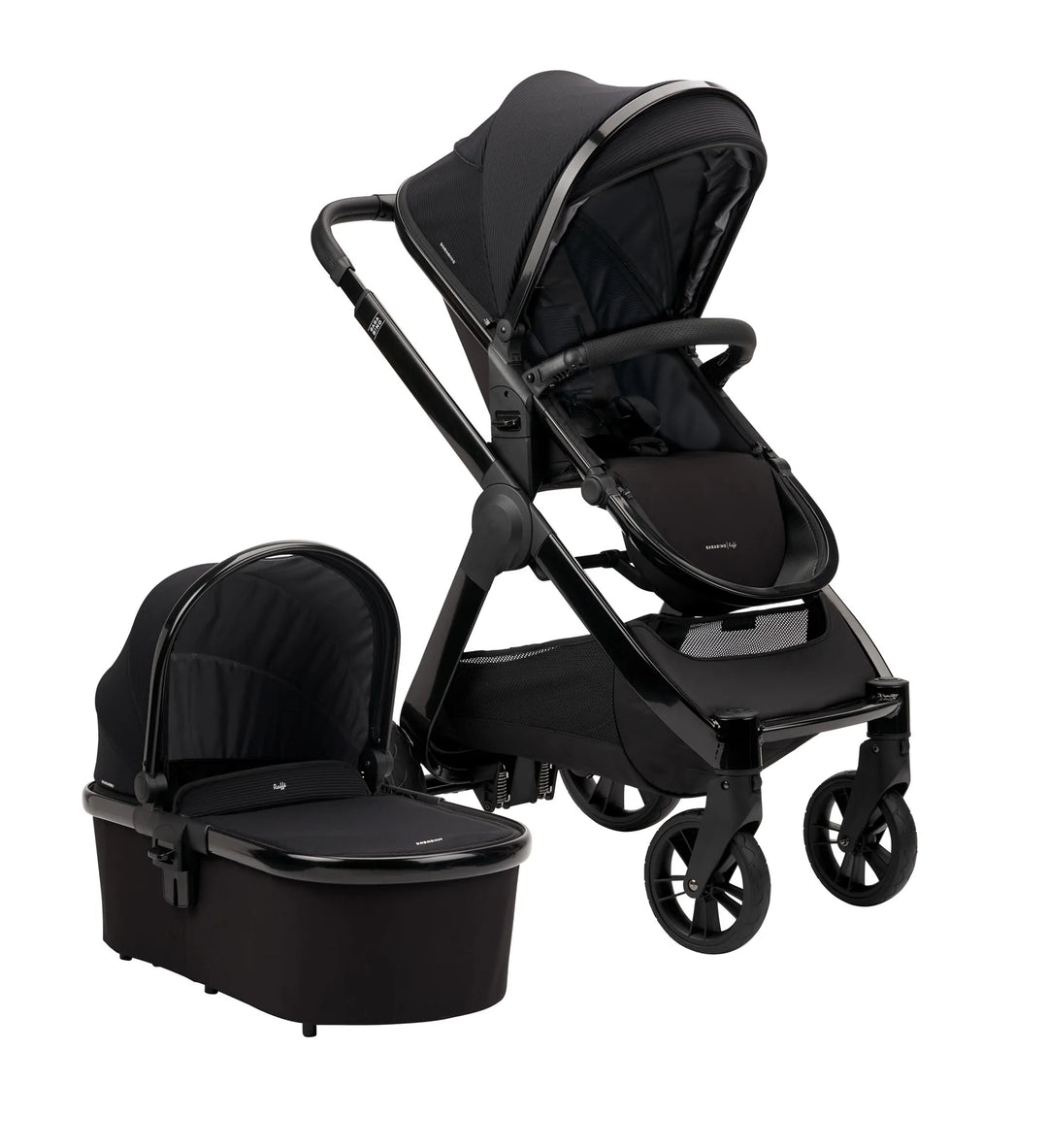 Bababing Raffi 2in1 Travel System Bundle - Gloss Black