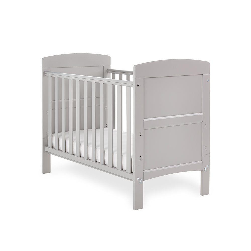 Obaby Grace Mini Cot Bed- Warm Grey