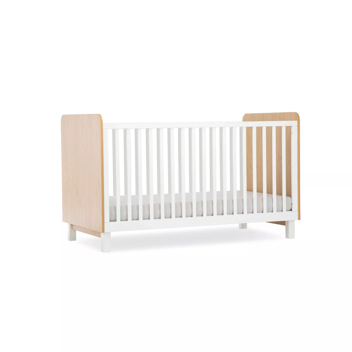 Cuddleco Rafi Cot Bed - Oak & White