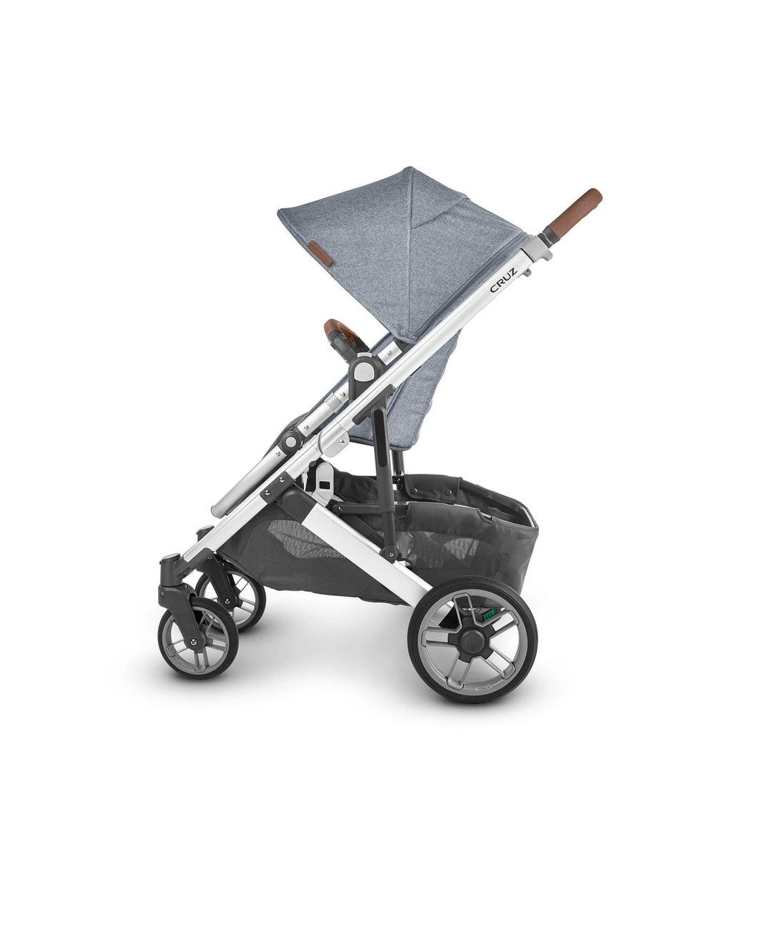 UPPAbaby Cruz Pushchair & Carrycot - Gregory (Blue Melange/Silver/Saddle Leather)