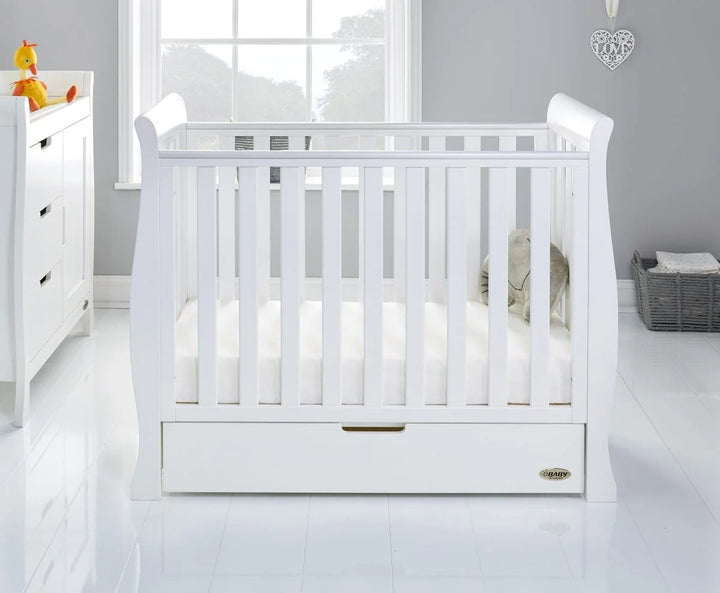 Obaby Stamford Space Saver Cot | White