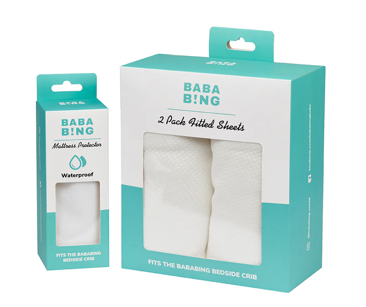 Bababing Crib Fitted Sheets Mattress Protector Bambinosandbeyond