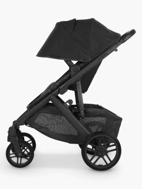 UPPAbaby Vista V2 Pushchair & Carrycot - Jake (Black/Carbon/Black Leather)