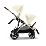 Cybex Gazelle Double Pushchair - Seashell Beige/Taupe