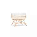 CuddleCo Aria Rattan Crib - Natural
