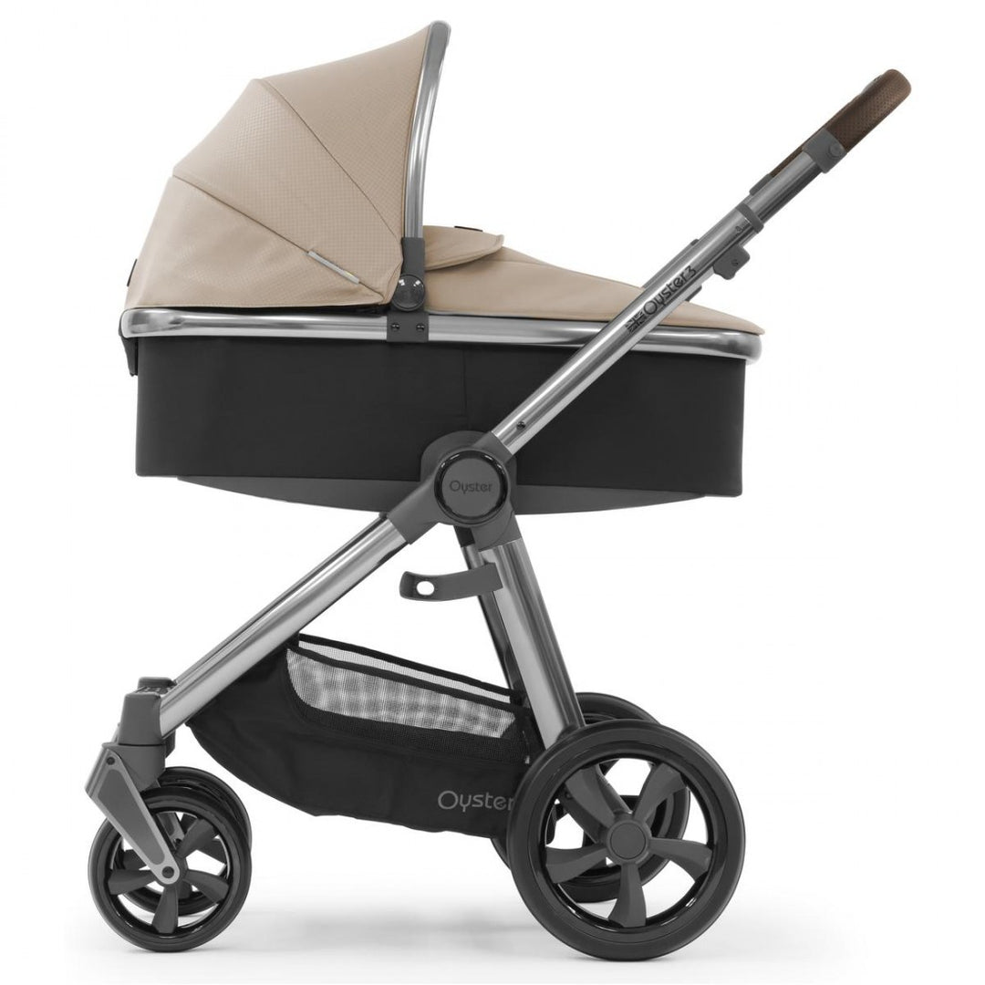 Babystyle Oyster 3 Luxury 7 Piece Package, Gun Metal Chassis - Butterscotch