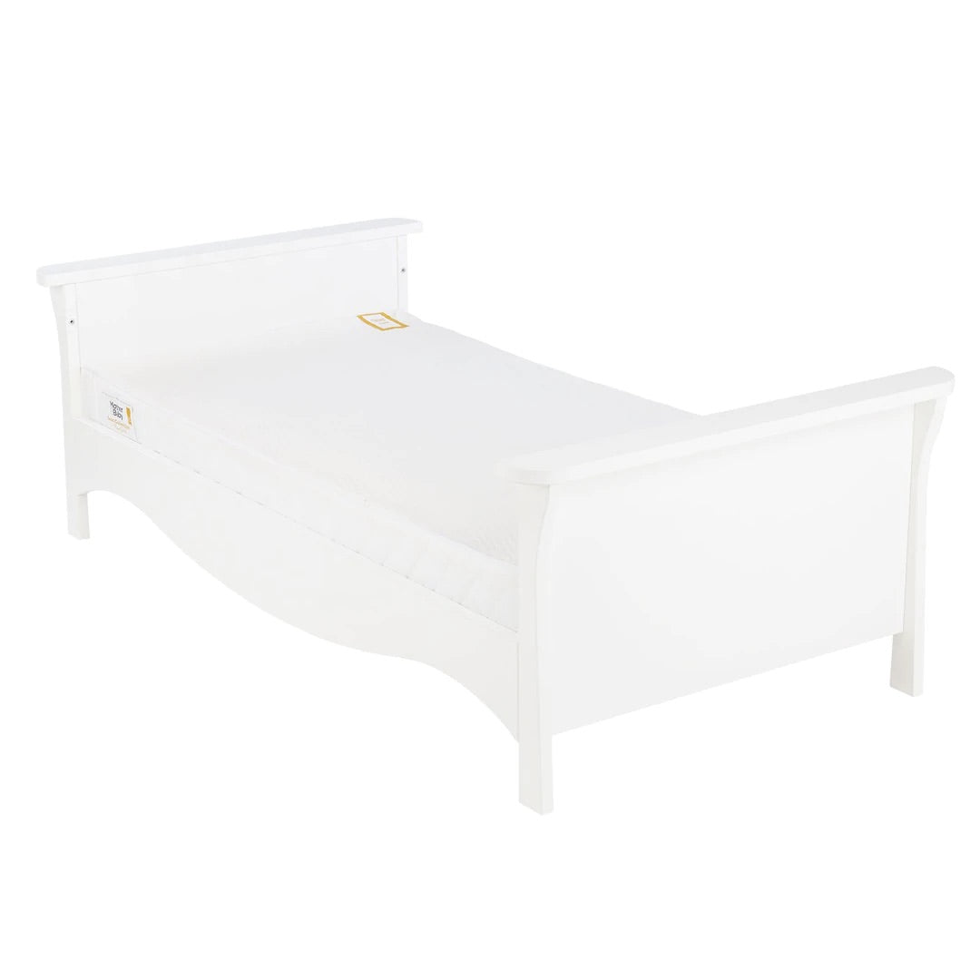 Clara 2 Piece Nursery Furniture Set (Cot Bed & Dresser) - White