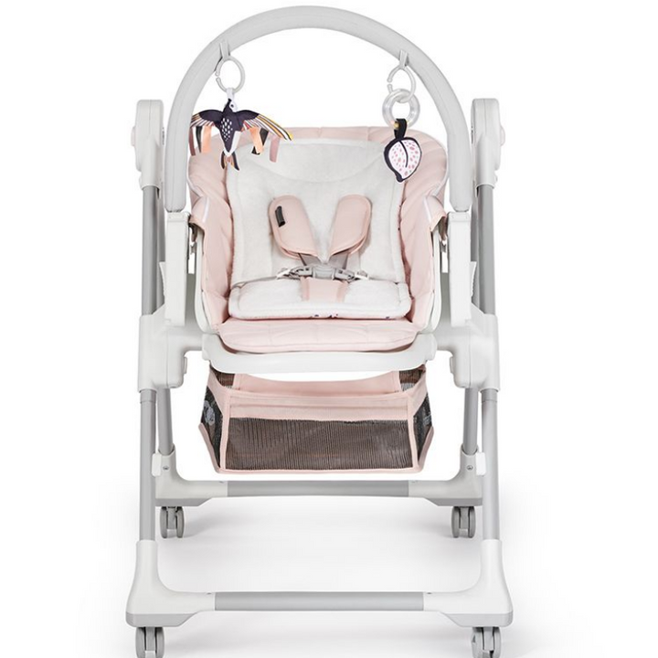 Kinderkraft Pink LASTREE multi-functional bouncer and high chair