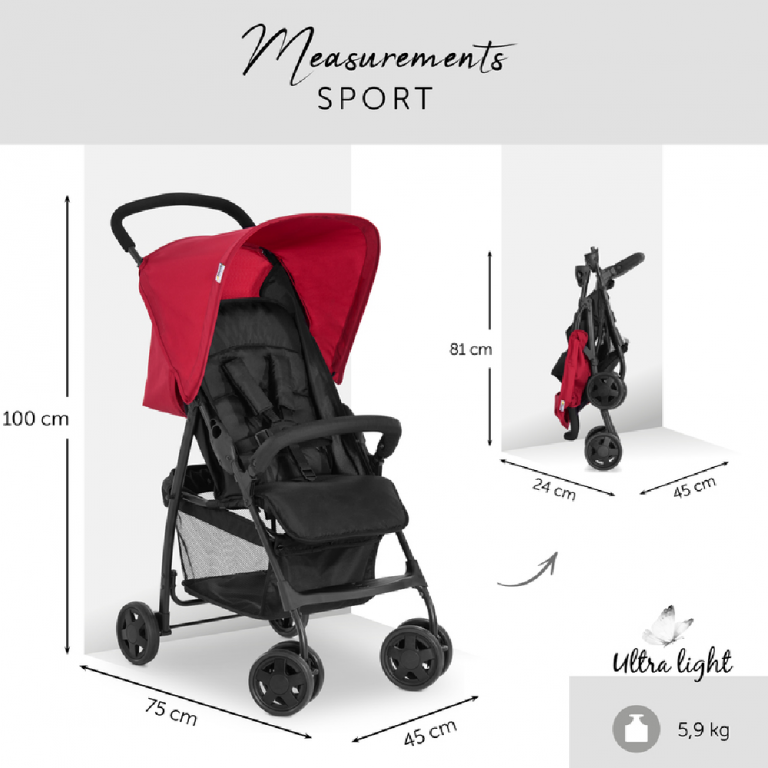 Hauck Sport Pushchair - Red