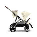Cybex Gazelle Double Pushchair - Seashell Beige/Taupe