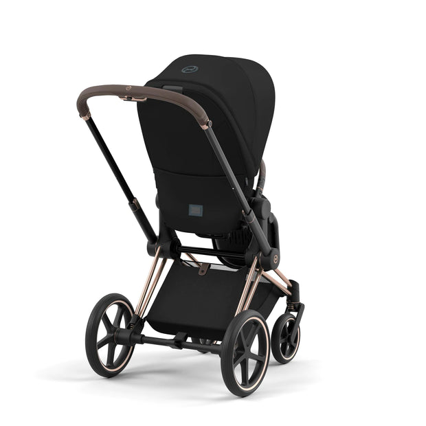 Cybex Priam Pushchair & Lux Carrycot - Sepia Black & Rose Gold