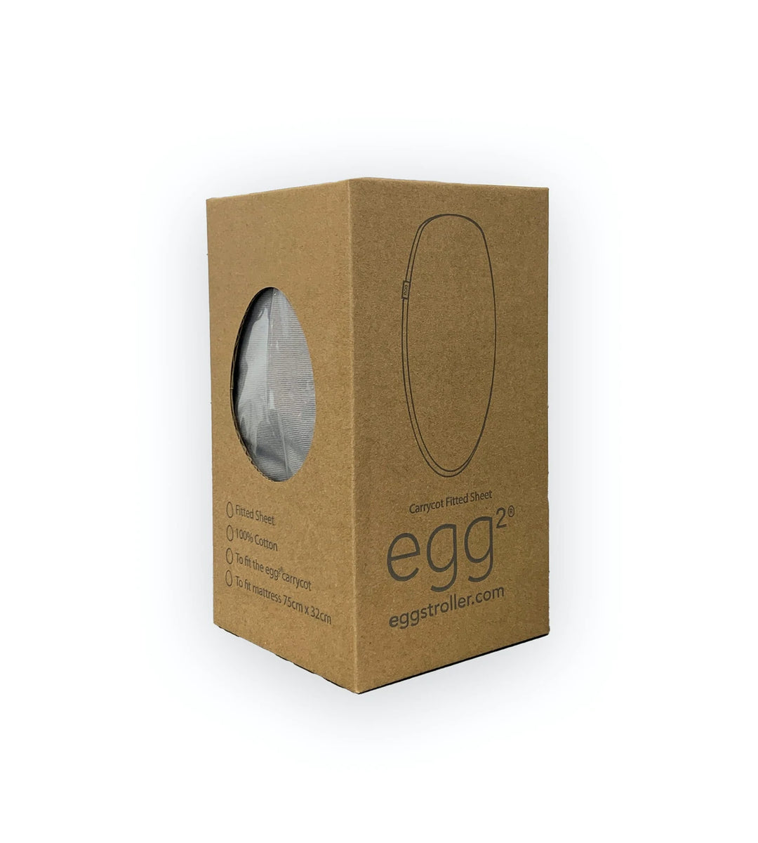 Egg 2 Carrycot Fitted Sheets 2 Pack Bambinosandbeyond