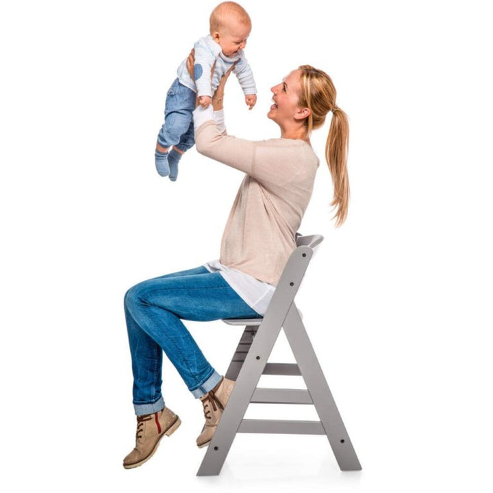 Hauck Alpha+ Grey Wooden Highchair