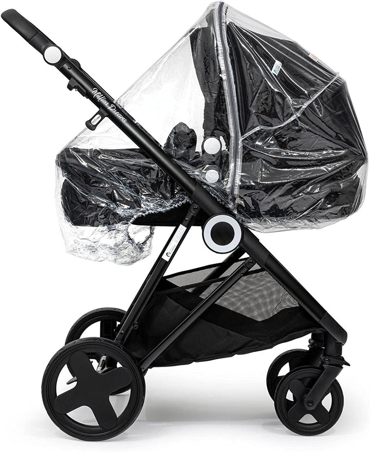 Universal Rain Cover For 2 in 1 Prams - Fits All Models