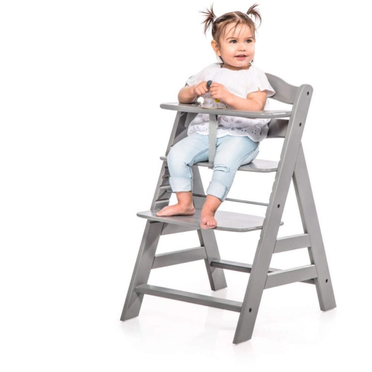 Hauck Alpha+ Grey Wooden Highchair