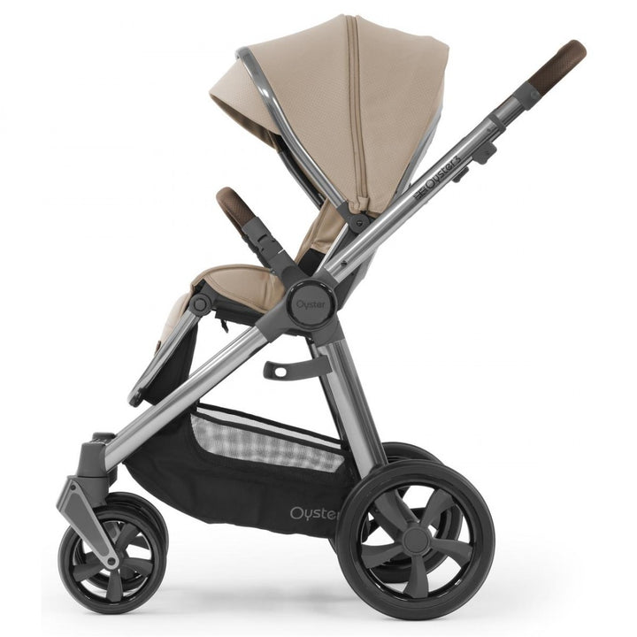 Babystyle Oyster 3 Luxury 7 Piece Package, Gun Metal Chassis - Butterscotch