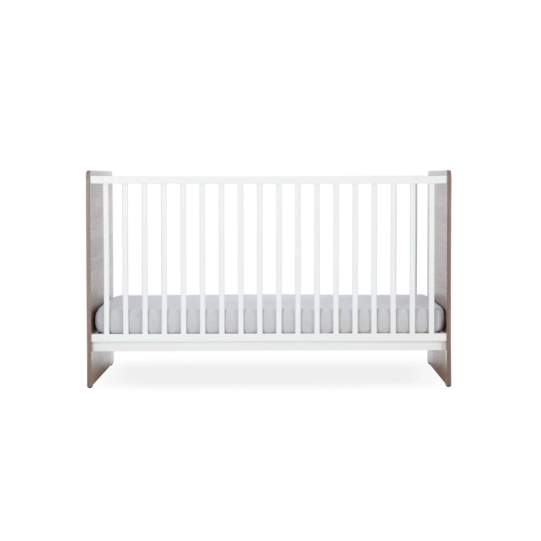 Cuddleco Enzo Cot Bed - Truffle Oak & White