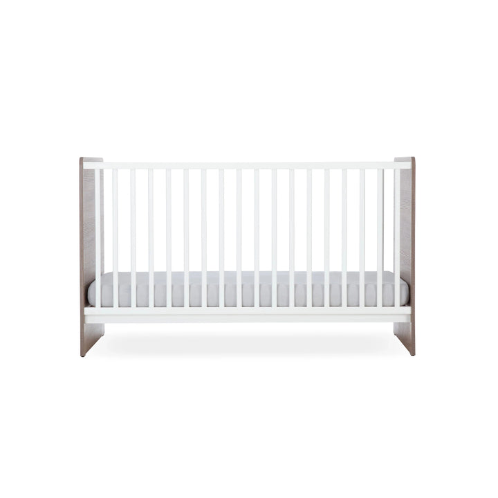 Cuddleco Enzo Cot Bed - Truffle Oak & White