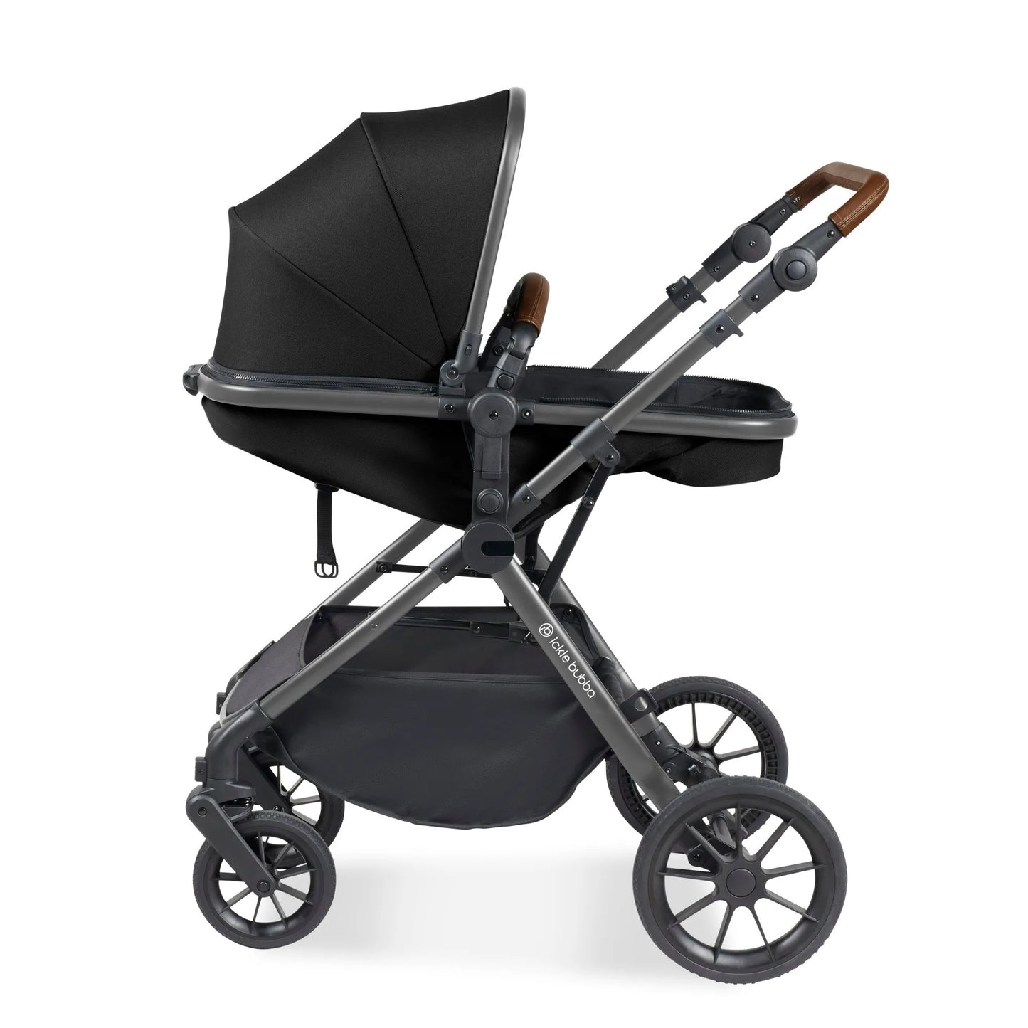 Ickle Bubba Cosmo 6 Piece Pram - Black