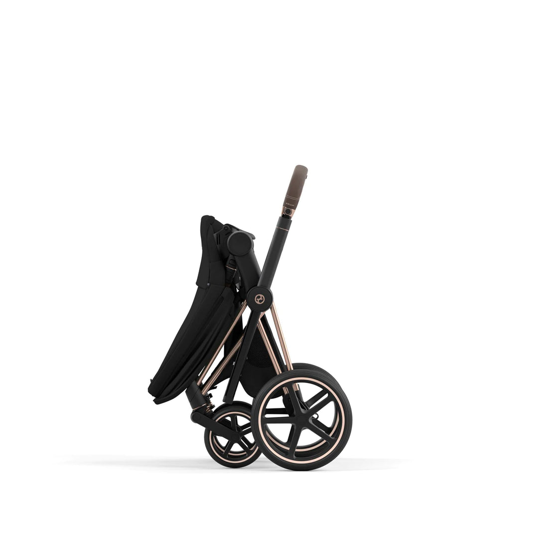 Cybex Priam Pushchair & Lux Carrycot - Sepia Black & Rose Gold