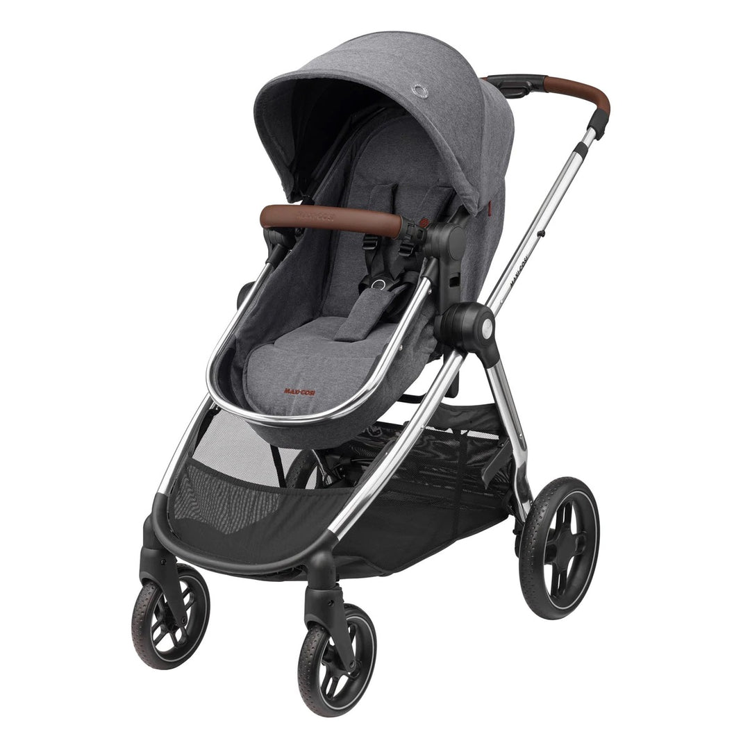 Maxi-Cosi Zelia Luxe with Cabriofix i-Size & Base Travel System in Twillic Grey