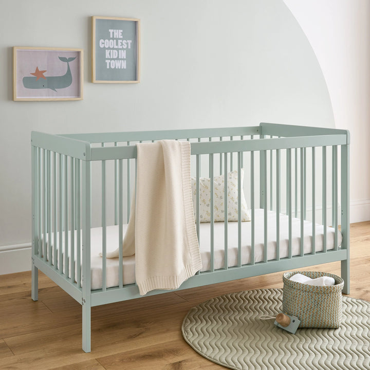 Cuddleco Nola Cot bed - Sage Green