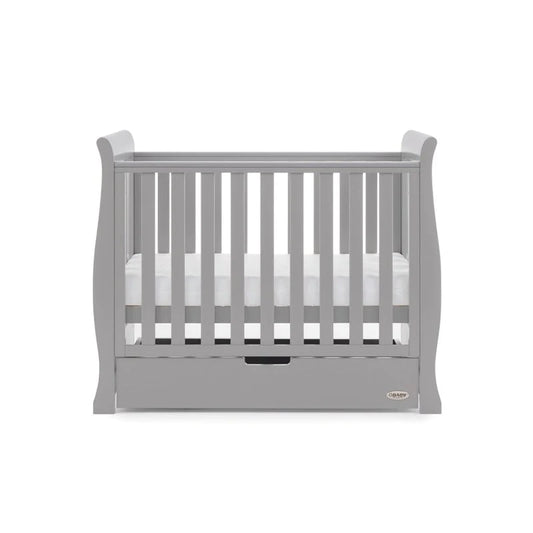 Obaby Stamford Space Saver Cot - Warm Grey