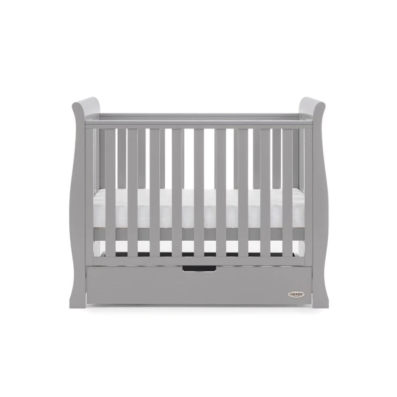 Obaby Stamford Space Saver Cot - Warm Grey