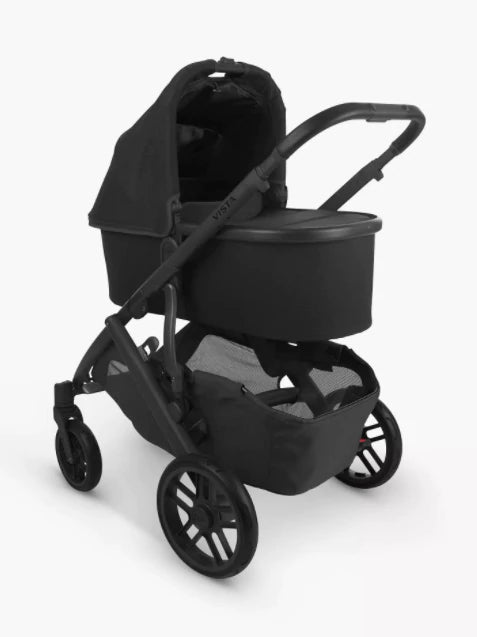 UPPAbaby Vista V2 Pushchair & Carrycot - Jake (Black/Carbon/Black Leather)