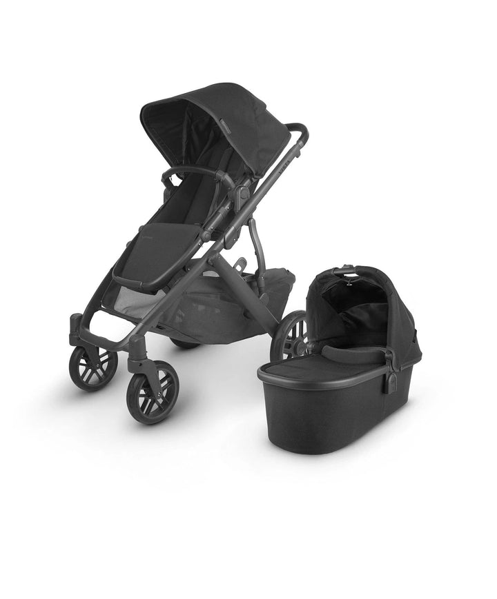 UPPAbaby Vista V2 Pushchair & Carrycot - Jake (Black/Carbon/Black Leather)