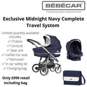 Bebecar Pack IP-OP – Exclusive Midnight Navy Complete Travel System