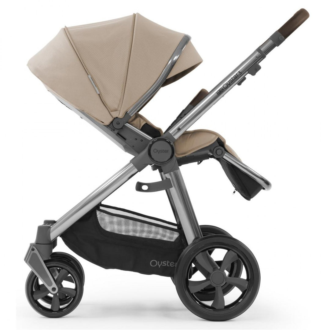 Babystyle Oyster 3 Luxury 7 Piece Package, Gun Metal Chassis - Butterscotch