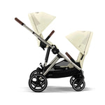Cybex Gazelle Double Pushchair - Seashell Beige/Taupe