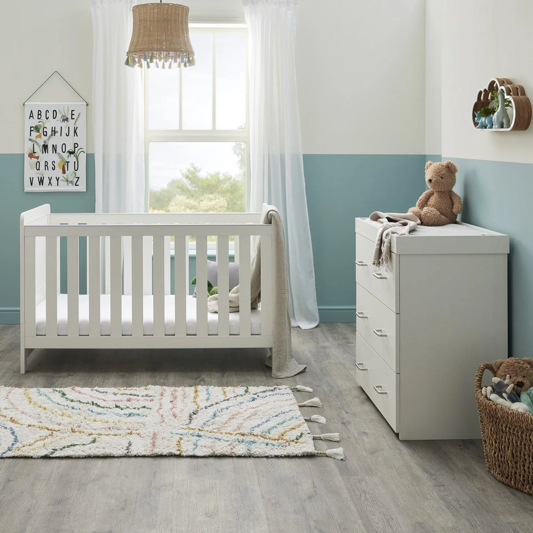 Babymore Caro 2 Piece Room Set – Whitewash